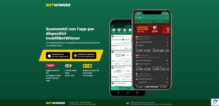Betwinner mobile e app